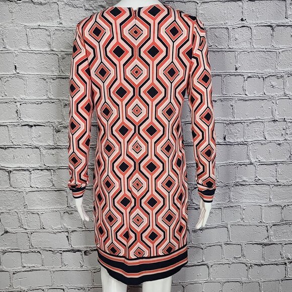 Michael Kors Women's Dress Coral Geometric Shape Dress, Women's Small - Picture 3 of 6